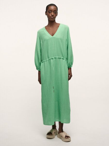 LANIUS Maxikleid mit Struktur aus Bio-Baumwolle von LANIUS