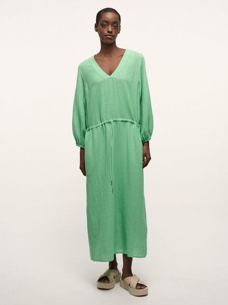 LANIUS Maxikleid mit Struktur aus Bio-Baumwolle von LANIUS