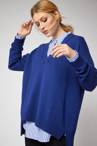 LANIUS OVERSIZE-PULLOVER aus Bio-Schurwolle von LANIUS