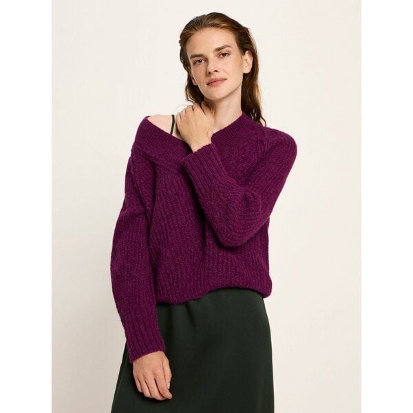 LANIUS Pullover mit V-Ausschnitt aus Bio-Alpakawolle von LANIUS