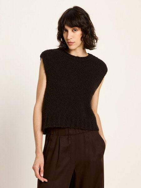 LANIUS Pullunder aus Alpakawolle und Schurwolle von LANIUS