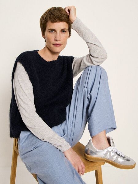 LANIUS Pullunder aus Alpakawolle und Schurwolle von LANIUS