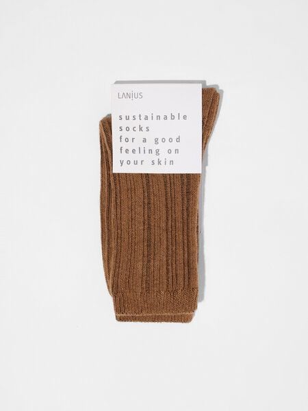 LANIUS Rippenstrick Socken aus Bio-Baumwolle und Bio-Schurwolle LANIUS Rippenstrick Socken aus Bio-Baumwolle und Bio-Schurwolle von LANIUS