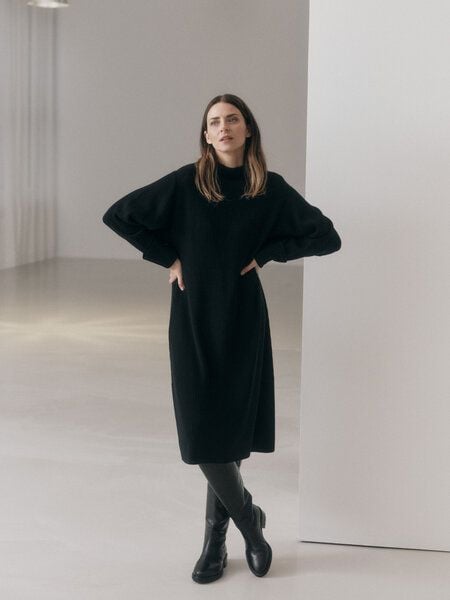 LANIUS Rippenstrickkleid aus Bio-Merinowolle von LANIUS