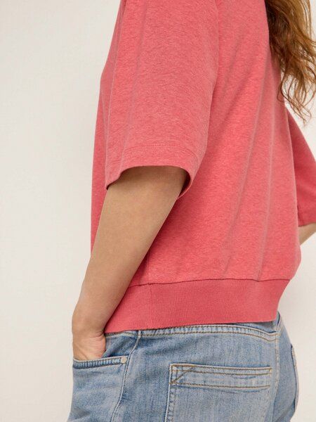 LANIUS Shirt mit überschnittener Schulter aus Hanf und Bio-Baumwolle von LANIUS