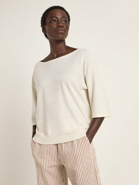 LANIUS Shirt mit überschnittener Schulter aus Hanf und Bio-Baumwolle von LANIUS