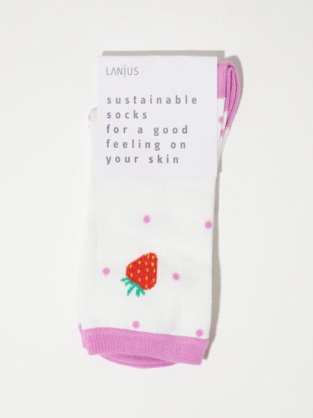 LANIUS Socken mit Punkten aus Bio-Baumwolle von LANIUS