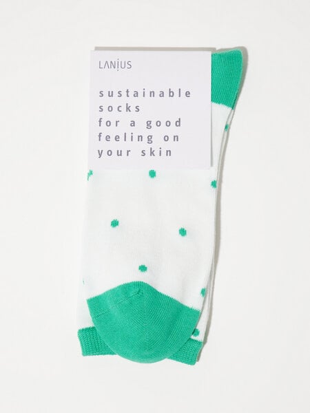 LANIUS Socken mit Punkten aus Bio-Baumwolle von LANIUS