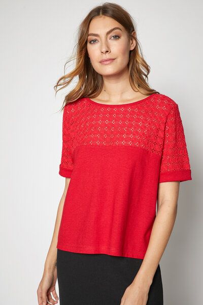 LANIUS Spitzenshirt von LANIUS