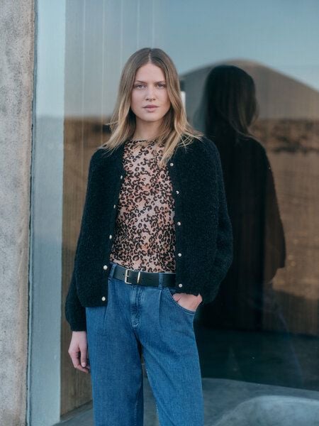 LANIUS Stehkragenshirt aus TENCEL Lyocell von LANIUS