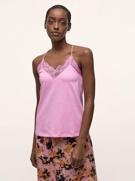 LANIUS Top mit Spitze aus Bio-Baumwolle von LANIUS