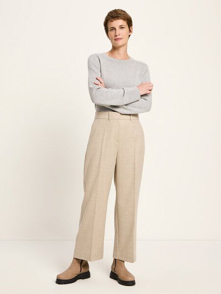 LANIUS Verkürzte Hose aus Bio-Schurwolle von LANIUS