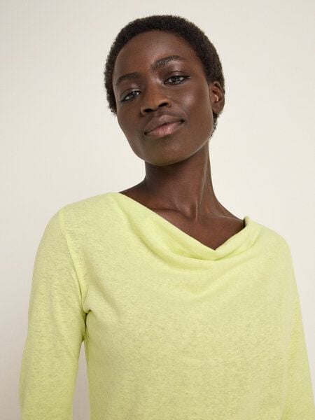 LANIUS Wasserfallshirt (OCS) aus Hanf und Bio-Baumwolle von LANIUS