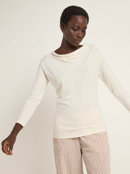 LANIUS Wasserfallshirt (OCS) aus Hanf und Bio-Baumwolle von LANIUS