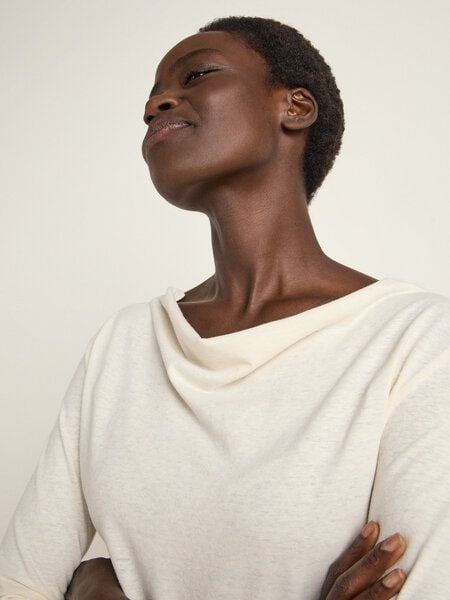 LANIUS Wasserfallshirt (OCS) aus Hanf und Bio-Baumwolle von LANIUS