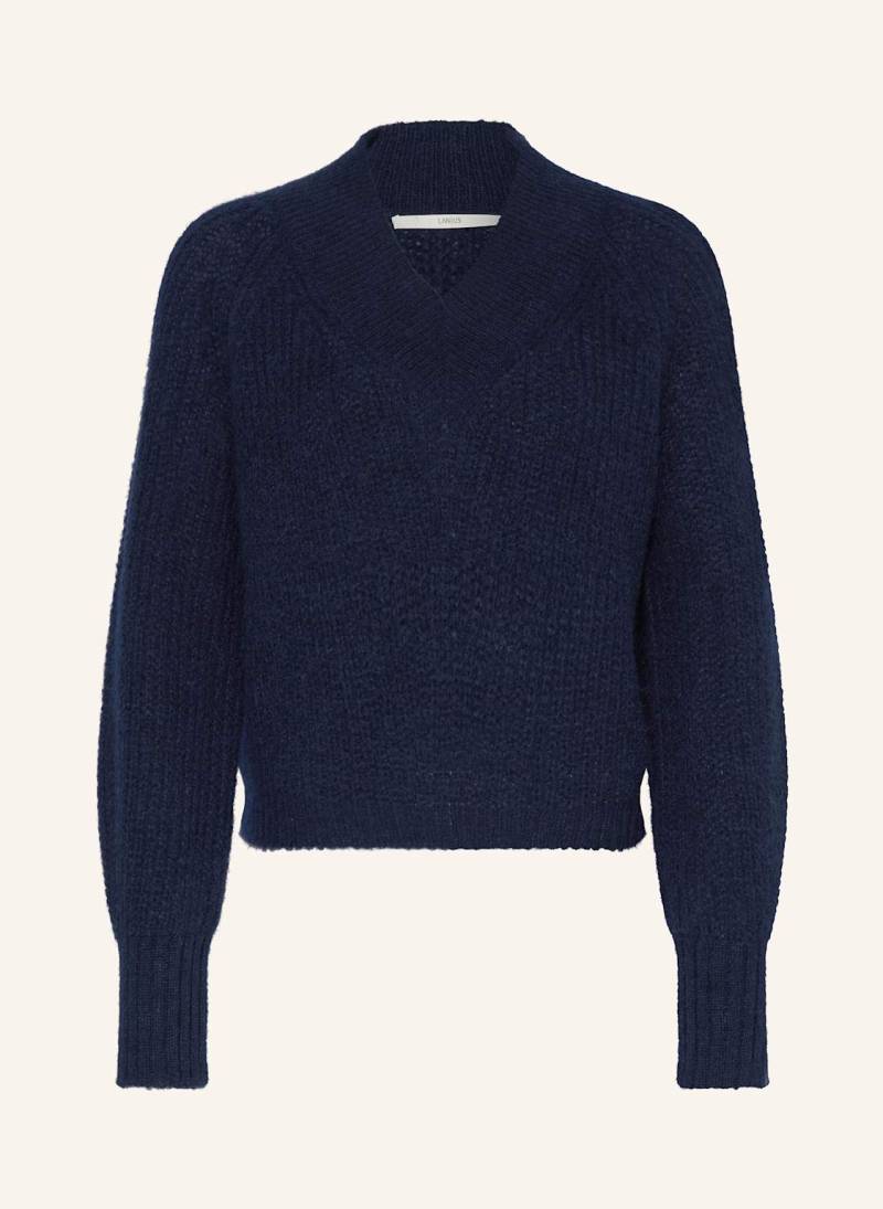 Lanius Alpaka-Pullover blau von LANIUS