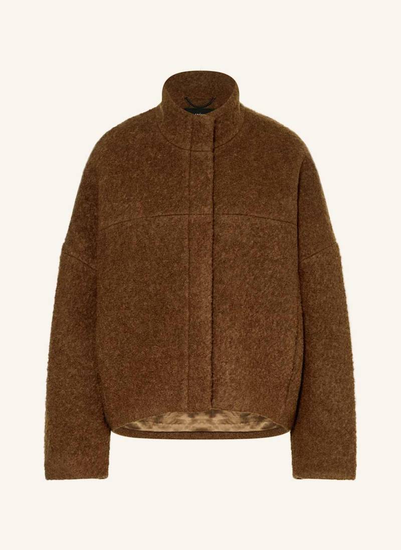 Lanius Bouclé-Overjacket braun von LANIUS