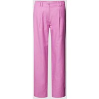 Lanius Regular Fit Bundfaltenhose mit Gürtelschlaufen in Fuchsia, Größe 34 von LANIUS