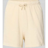 Lanius Regular Fit Shorts mit elastischem Bund in Ecru, Größe 42 von LANIUS