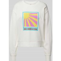 Lanius Sweatshirt mit Statement- und Motiv-Print in Offwhite, Größe 36 von LANIUS