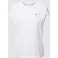 Lanius T-Shirt mit Rundhalsausschnitt in Weiss, Größe 42 von LANIUS