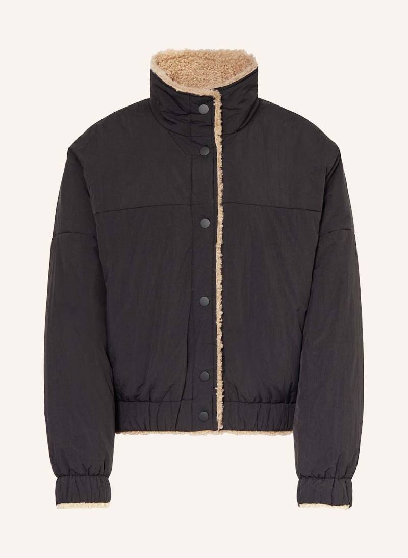 Lanius Teddyfell-Jacke Zum Wenden schwarz von LANIUS