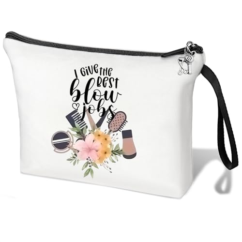 LANJU Friseur Geschenke Friseur Geschenke Friseur Make-up Tasche Friseur Geschenke für Frauen Friseur Kosmetiktasche Geschenke für Haar Stylist Weiblich, weiß Friseur Geschenke, Modisches Design von LANJU