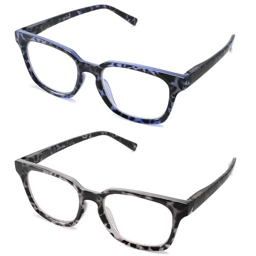 LANLANG 2er-Pack Lesebrillen 1,5 für herren damen, Blaulicht-blockierende Brille, Anti-Blau-Computerbrille, 2 Farben, einschließlich 0–4,0 Dioptrien L-L013, 1,5 Dioptrien LANLANG 2er-Pack Lesebrillen 1,5 für herren damen, Blaulicht-blockierende Brille, Anti-Blau-Computerbrille, 2 Farben, einschließlich 0–4,0 Dioptrien L-L013, 1,5 Dioptrien von LANLANG