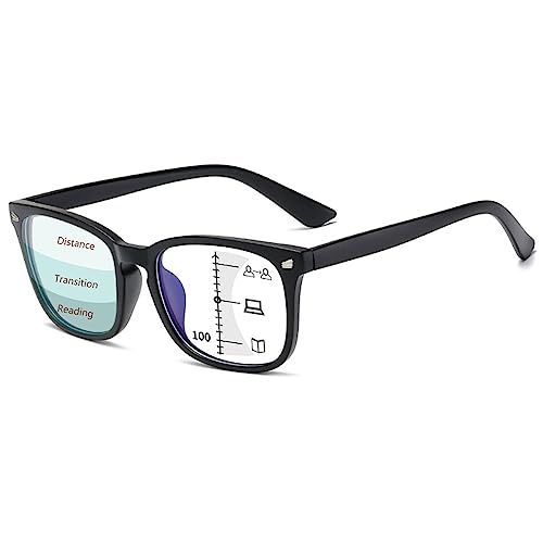 Lanomi Gleitsichtbrille Damen Herren Progressive Multifokale Lesebrille Blaulichtfilter Rechteck Lesehilfe Sehhilfe Gleitsichtlesebrille Mattschwarz 1.5 Lanomi Gleitsichtbrille Damen Herren Progressive Multifokale Lesebrille Blaulichtfilter Rechteck Lesehilfe Sehhilfe Gleitsichtlesebrille Mattschwarz 1.5 von Lanomi