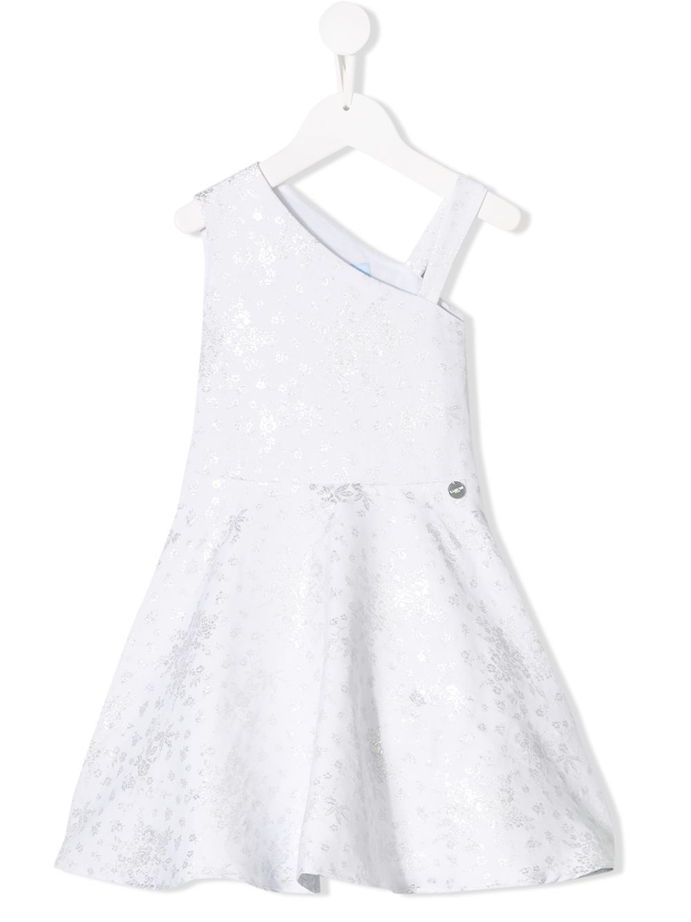 Lanvin Enfant One-Shoulder-Kleid im Metallic-Look - Weiß von Lanvin Enfant