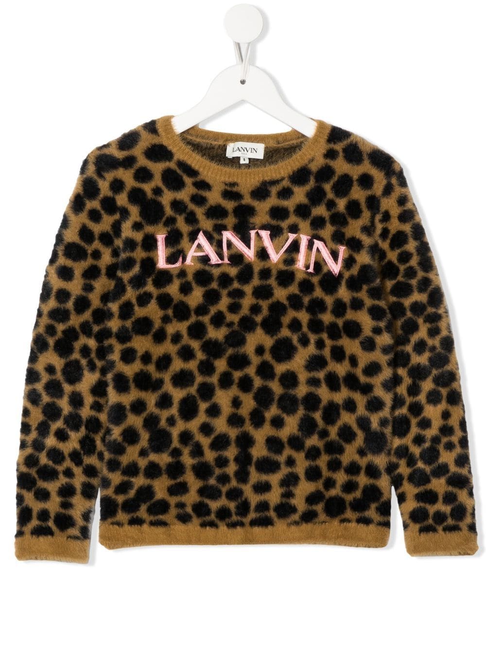 Lanvin Enfant Pullover mit Logo-Stickerei - Nude von Lanvin Enfant