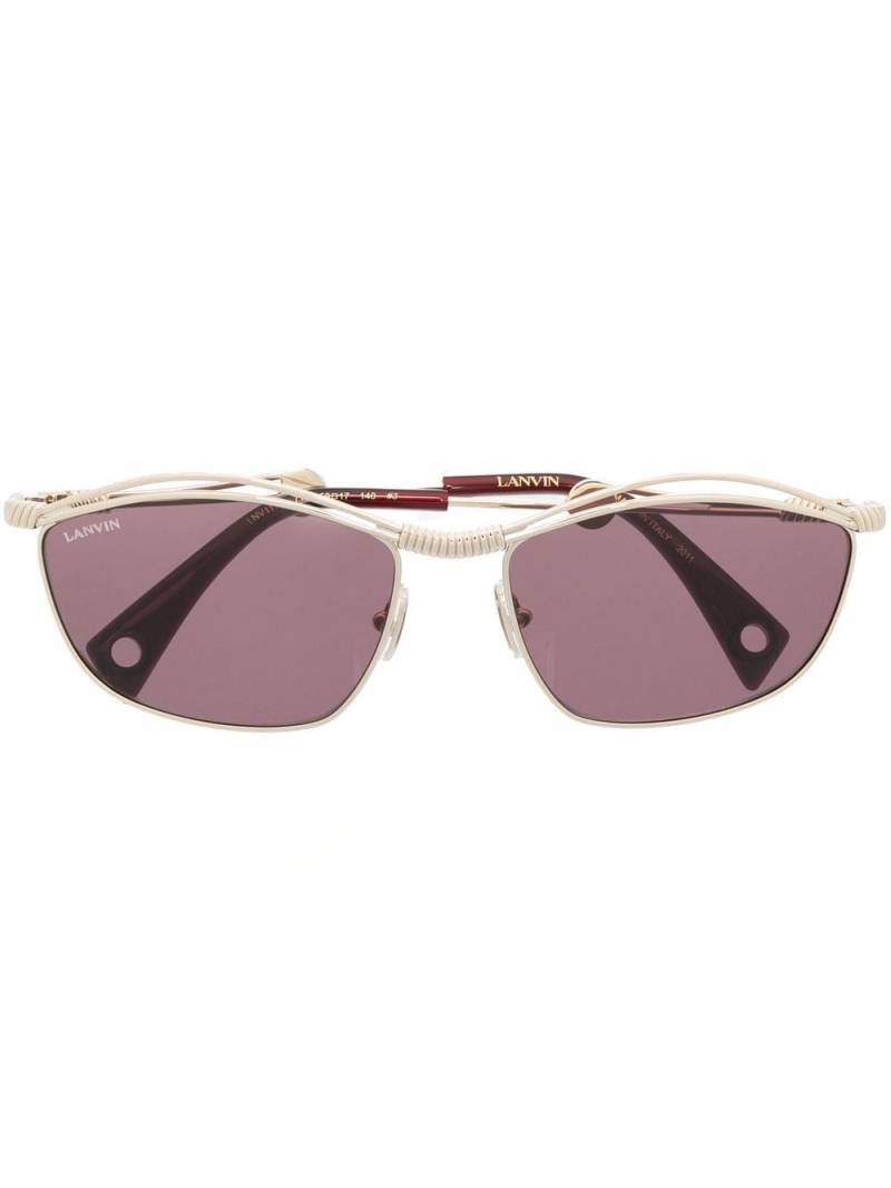 Lanvin Eckige Sonnenbrille - Gold von Lanvin