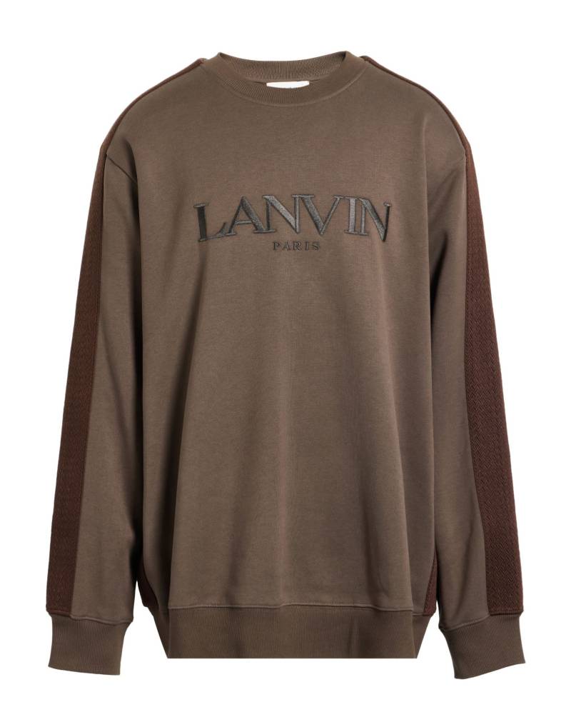 LANVIN Sweatshirt Herren Dunkelbraun von LANVIN