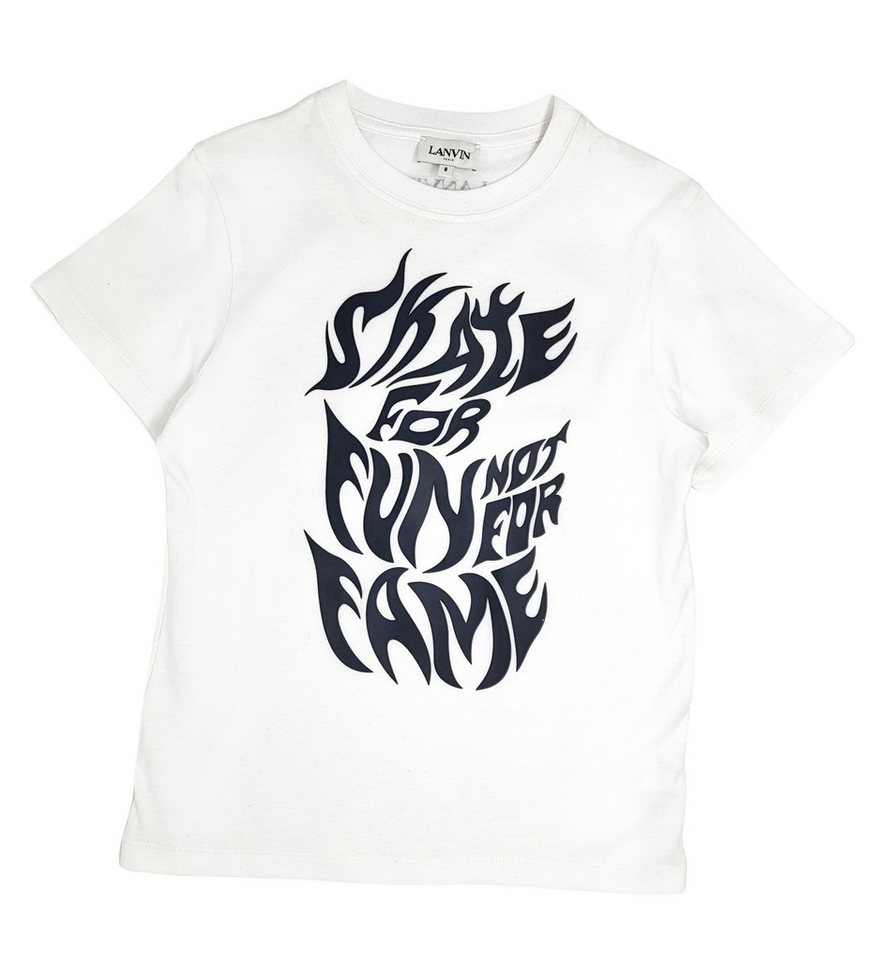 LANVIN T-Shirt Lanvin T-Shirt weiß mit Logo und Skater-Motiv Gr. 8 Jahre 128 LANVIN T-Shirt Lanvin T-Shirt weiß mit Logo und Skater-Motiv Gr. 8 Jahre 128 von LANVIN