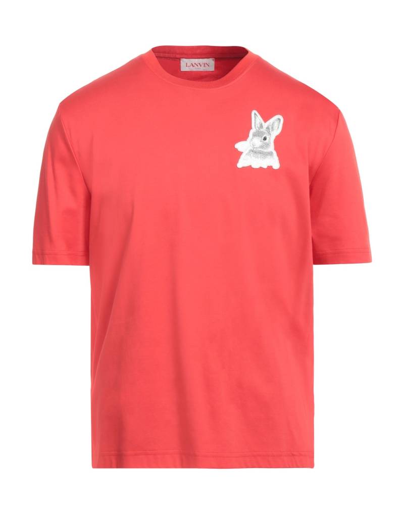 LANVIN T-shirts Herren Tomatenrot von LANVIN