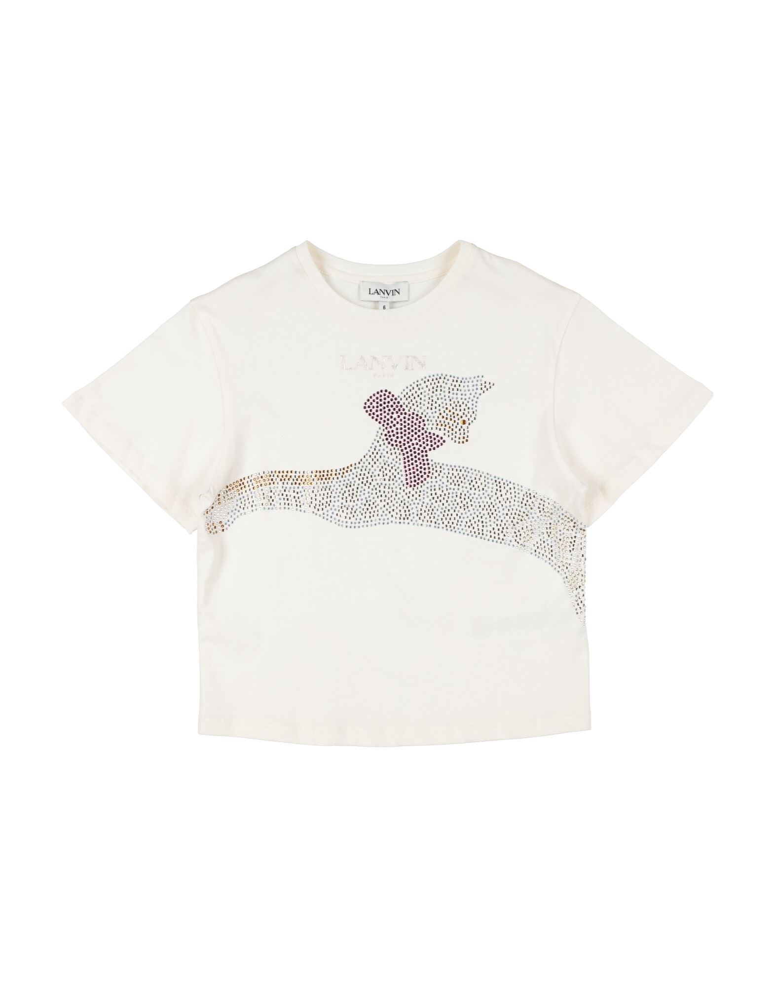 LANVIN T-shirts Kinder Cremeweiß LANVIN T-shirts Kinder Cremeweiß von LANVIN
