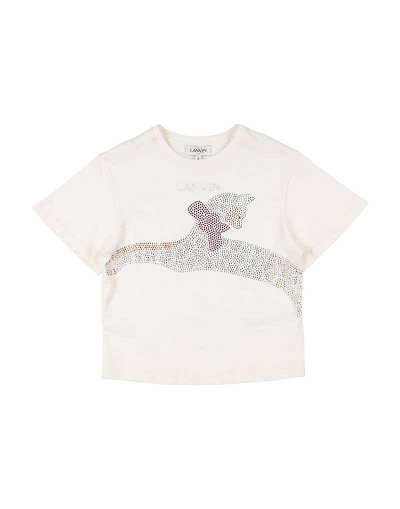 LANVIN T-shirts Kinder Cremeweiß LANVIN T-shirts Kinder Cremeweiß von LANVIN
