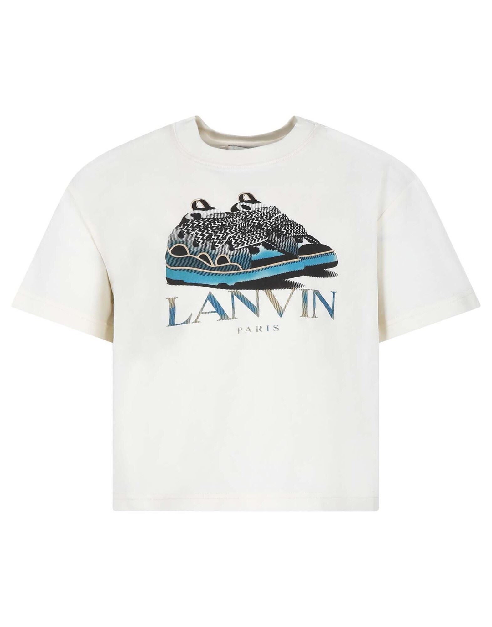 LANVIN T-shirts Kinder Cremeweiß von LANVIN