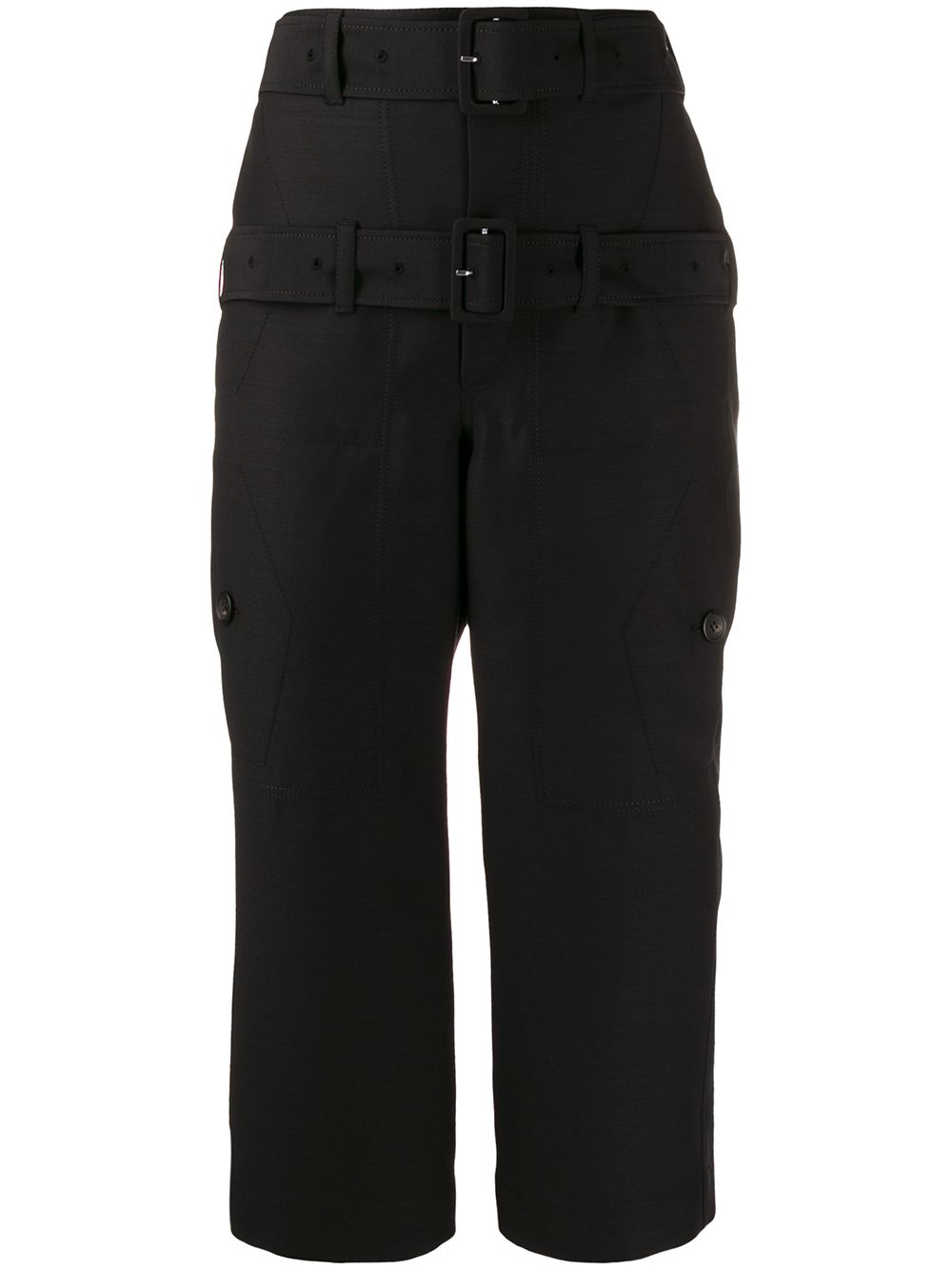 Lanvin Cropped-Hose mit doppeltem Gürtel - Schwarz von Lanvin