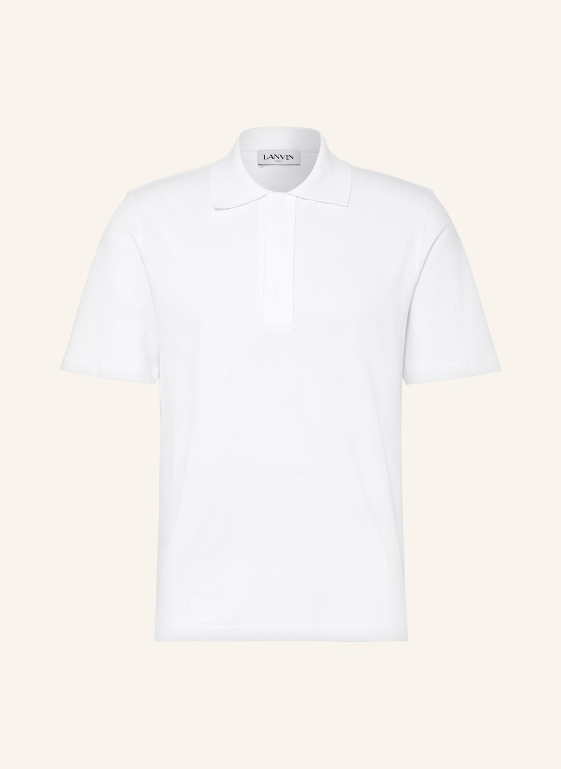 Lanvin Piqué-Poloshirt weiss von LANVIN