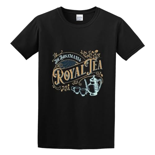 LAOCHUANZHANG Men's Joe Bonamassa Royal Tea Men's T- Black L von LAOCHUANZHANG