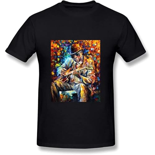 Men's John Lee Hooker Art T-Shirt Black XXX-Large Black XXL von LAOCHUANZHANG