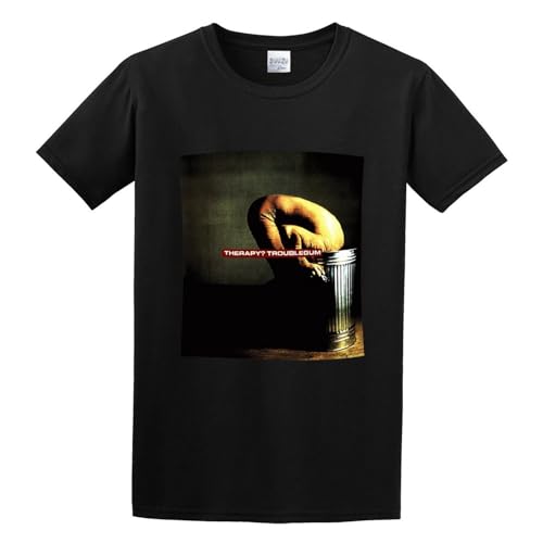 Men's Therapy Troublegum Cotton T Shirt Black XXL von LAOCHUANZHANG