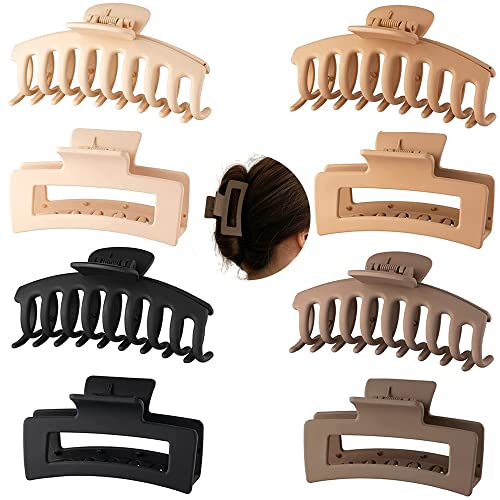 Haarspangen für Damen und Mädchen, 8 Stück Haarspangen für dickes Haar, dünnes Haar, starker großer Halt, Haarklammern, 10,9 cm, rutschfeste Haarklammern, Klauenklammern, Vintage-Klauenklammern Haarspangen für Damen und Mädchen, 8 Stück Haarspangen für dickes Haar, dünnes Haar, starker großer Halt, Haarklammern, 10,9 cm, rutschfeste Haarklammern, Klauenklammern, Vintage-Klauenklammern von LAOLINGSY
