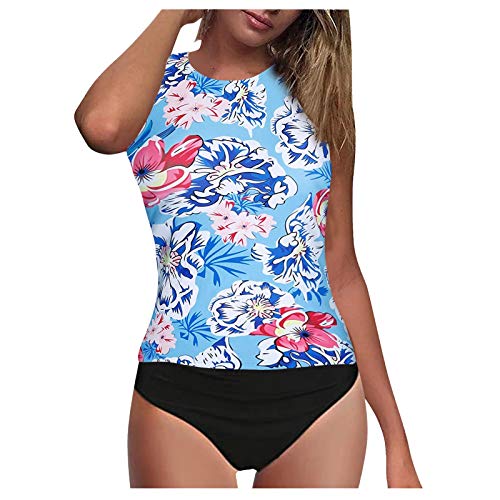 Bikini Set Damen Tankini Badeanzug Zweiteiler Guter Halt Volants Gestreift Curvy Hüfte Sale Sonnendurchlässig Gute Royalblau Prothesen Trägerloser Pailletten Günstig Bojen Volant Leg Welcher Breiten von LAOSU