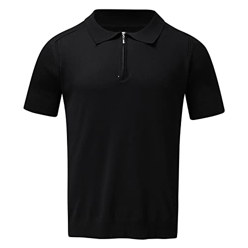 Poloshirt Herren Polo Shirts Galvanni Polyester Langem Arm Hemdkragen Bügelfrei Rollkragenpullover Testsieger Und Nachhaltige Outdoor Graues Sakko Weisses Dunkelgrün Mandarinkragen Bedruckte von LAOSU