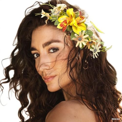 LAOYEFACAI Haarspangen Damen Blumenschmuck Haare mini haarklammern Blumen Haarklammer Ideal für Alltags und Partyfrisuren Brautjungfern-Kopfschmuck und Haarschmuck (1) von LAOYEFACAI