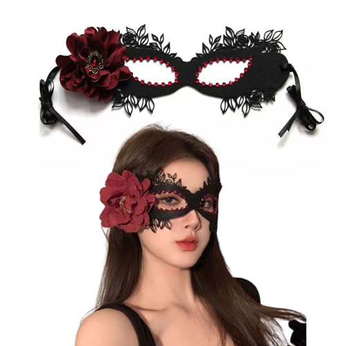 LAOYEFACAI Maskerade Maske, Karneval Dekorationen Venezianische Masken für Frauen Party Maskerade Maskerade Cosplay verkleiden sich Requisiten Party Geheimnis halbe Gesicht Masken (01) von LAOYEFACAI