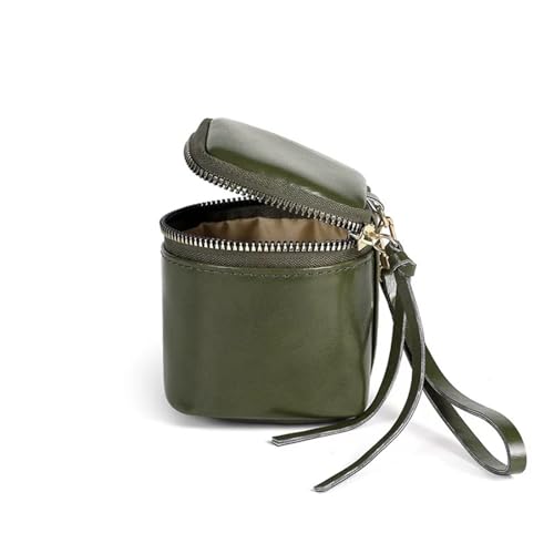 LAOYEFACAI Mini Taschenanhänger Münzgeldbörse Kopfhörertasche für Damen kreative Schlüsselanhänger Make-up-Tasche Münzgeldbörse mit Reißverschluss (Green) von LAOYEFACAI