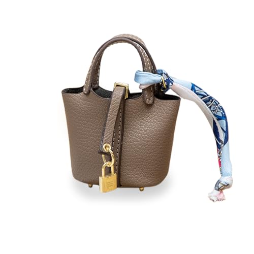LAOYEFACAI Mini Taschenanhänger Süßer Leder Schlüsselanhänger Handtaschen Charm Perfekt für Damen Dekoration und Aufbewahrung kleiner Gegenstände (HS) von LAOYEFACAI
